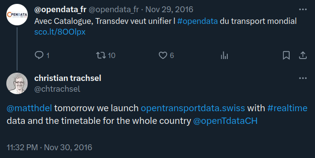 christian trachsel: "@opendata_fr @matthdel tomorrow we launch https://t.co/a897LX5RsL with #realtime data and the timetable for the whole country @openTdataCH"
